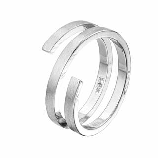 Дизайнерское кольцо из белого матового золота 710-000-252
