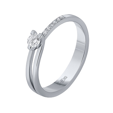 Помолвочное кольцо с бриллиантами 921681Б