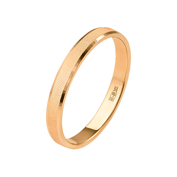 Обручальное кольцо из желтого золота 520-000-119
