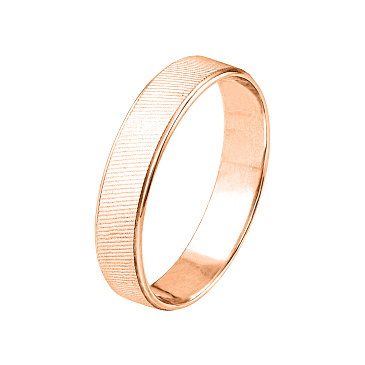 Обручальное кольцо из золота фактурное 5 мм 500-000-077