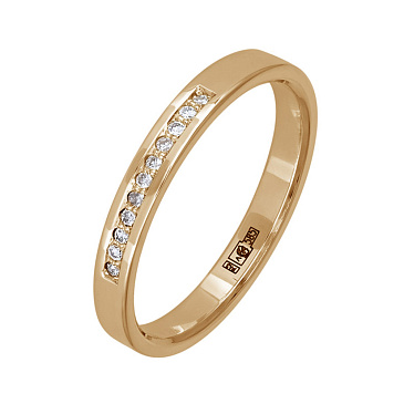 Обручальное кольцо с бриллиантами 202-110-306