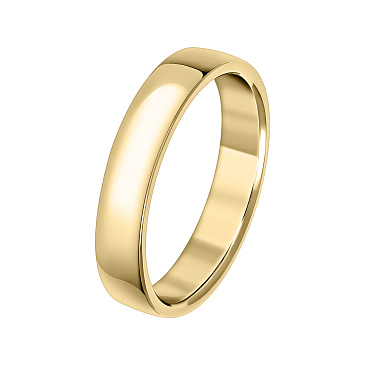 Классическое гладкое обручальное кольцо 4 мм 220-000-311