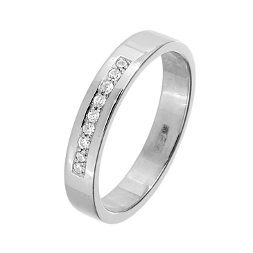 Обручальное кольцо с бриллиантами 212-090-308