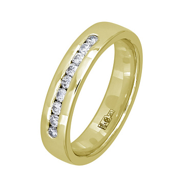 Обручальное кольцо с бриллиантом 222-090-311