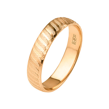 Обручальное кольцо с алмазной гранью 520-000-059