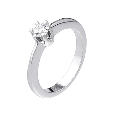 Помолвочное кольцо с бриллиантом принцесса 921618Б