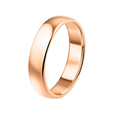 Классическое гладкое обручальное кольцо 4 мм 200-000-640