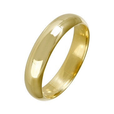 Классическое гладкое обручальное кольцо 120-000-550