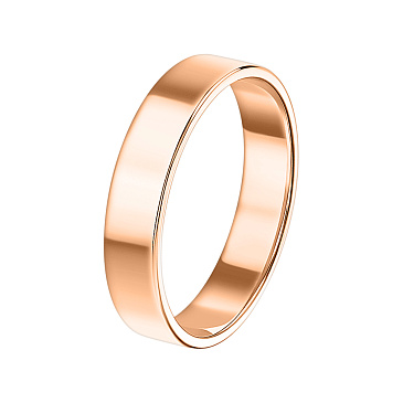 Обручальное кольцо из красного золота 4,5 мм 200-000-327