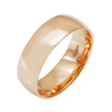 Классическое широкое обручальное кольцо 100-000-570