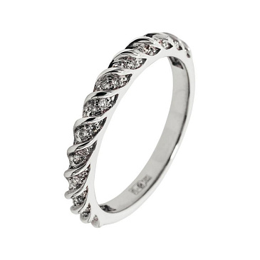 Помолвочное кольцо из белого золота с бриллиантами 921452Б