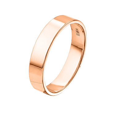Обручальное кольцо из красного золота 5 мм 200-000-350